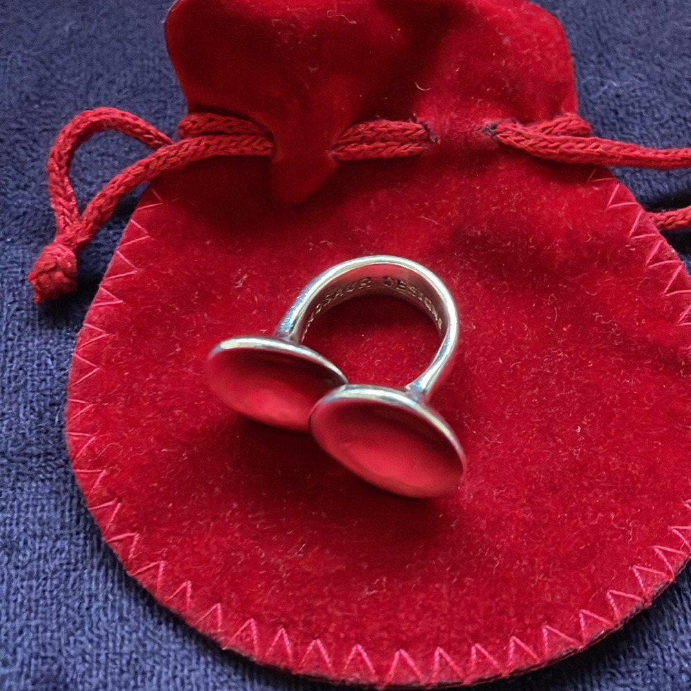 Silver Dinosaur Designs Ring, size 6.5/7